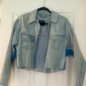 Abercrombie cropped jean jacket
